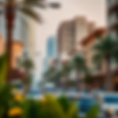 Dynamic Neighborhood Around Goldcrest Executive Vibrant surrounding neighborhood of Goldcrest Executive