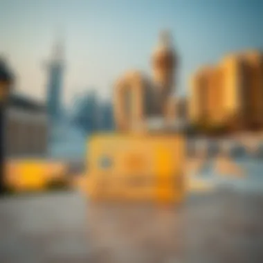 Abu Dhabi Golden Visa Overview Golden Visa representation with iconic Abu Dhabi skyline