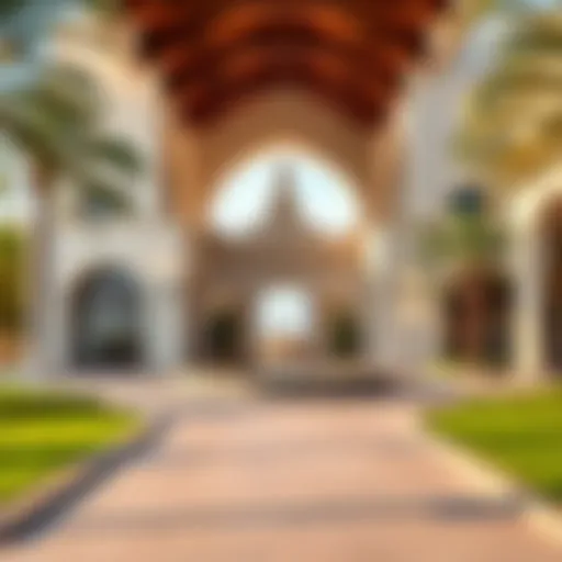 Stunning exterior view of Habtour Polo Resort showcasing its unique architecture