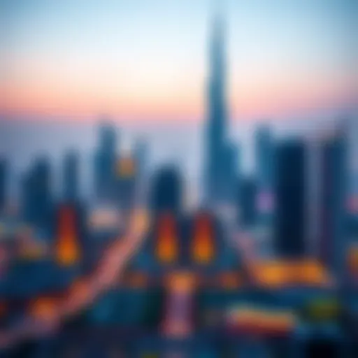 Dubai skyline showcasing business districts