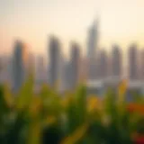 Luxurious Dubai skyline featuring modern architecture