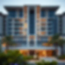 Exterior view of Hyatt Regency Galleria Residence showcasing modern architectural design