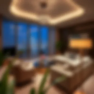 Luxurious interior of a living space in Hyatt Regency Galleria Residence