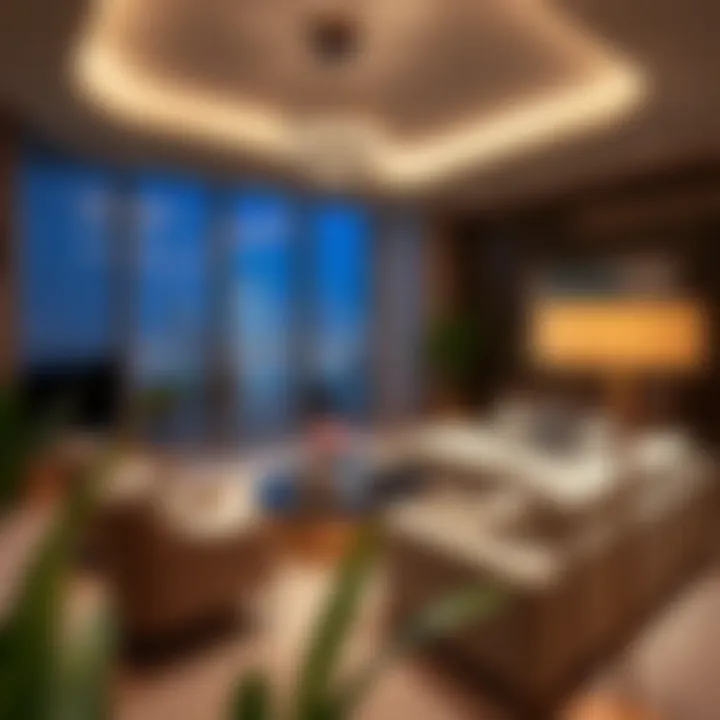 Luxurious interior of a living space in Hyatt Regency Galleria Residence