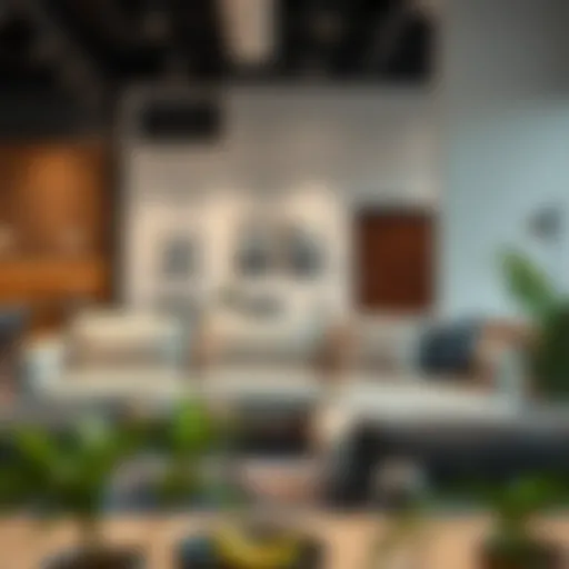 Modern IKEA sofa in Dubai showroom