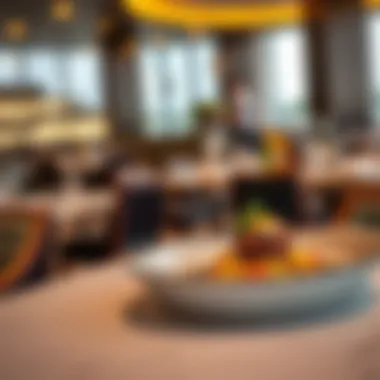 Gourmet Delights at JBR Beach Restaurants A close-up of a beautifully plated gourmet dish from a JBR restaurant