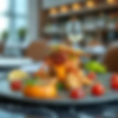 Culinary Masterpieces Gourmet dishes artfully presented at a restaurant in JBR