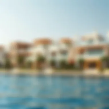 Luxurious villas along the waterfront in Jumeirah 1