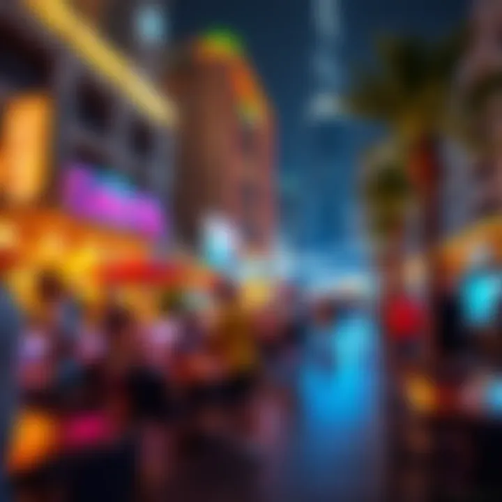 Nightlife and Leisure at JBR Vibrant nightlife and leisure activities in JBR