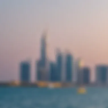 Jumeirah Beach Residence Skyline Stunning skyline view of Jumeirah Beach Residence