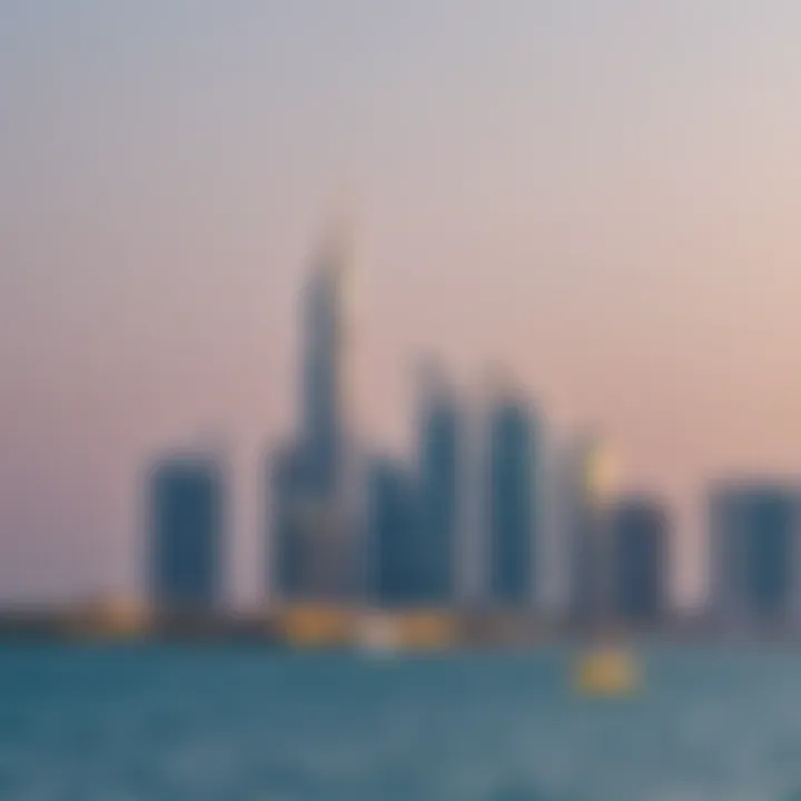 Jumeirah Beach Residence Skyline Stunning skyline view of Jumeirah Beach Residence