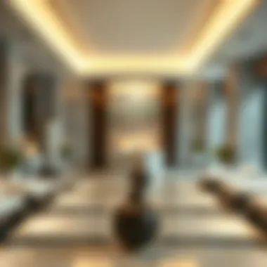 Calming Ambiance of Jumeirah Spa Serene interior of Jumeirah Spa showcasing calming decor