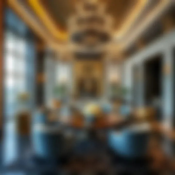 Luxurious interiors showcasing opulence at La Perle