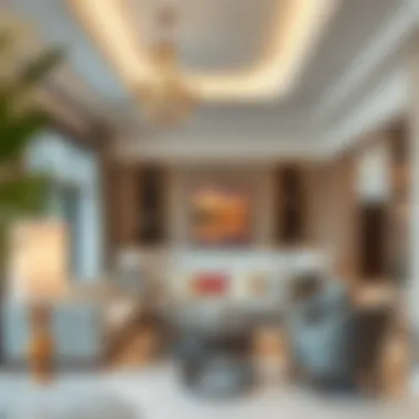 Luxurious interiors of La Rosa apartments highlighting design elements