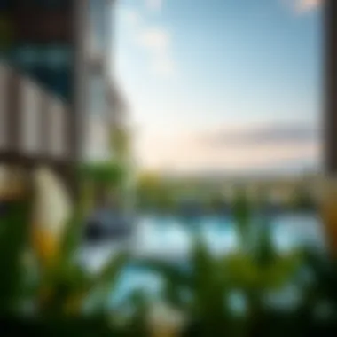 Recreational Amenities of Lago Vista Tower A Recreational amenities at Lago Vista Tower A including pool and garden areas