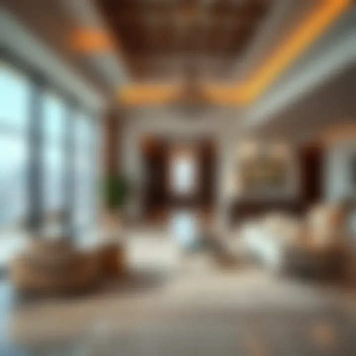 Interior design of a luxurious residence within Lagoons Damac