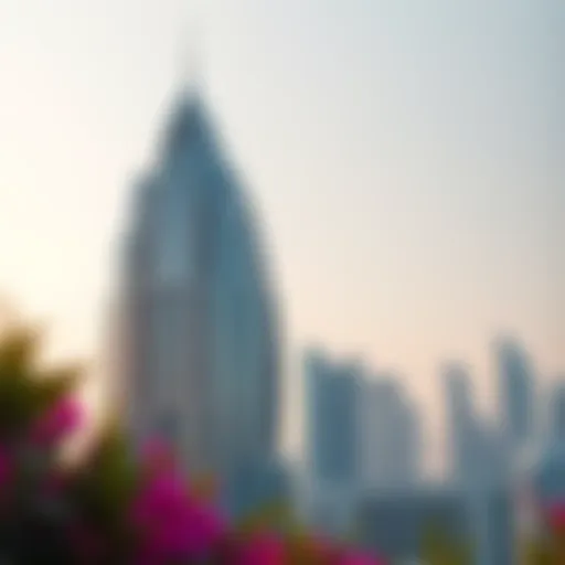 Stunning architectural design of Laguna Tower showcasing its unique silhouette against the Dubai skyline