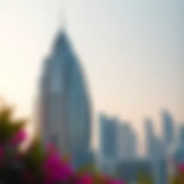 Architectural Marvel: Laguna Tower Stunning architectural design of Laguna Tower showcasing its unique silhouette against the Dubai skyline