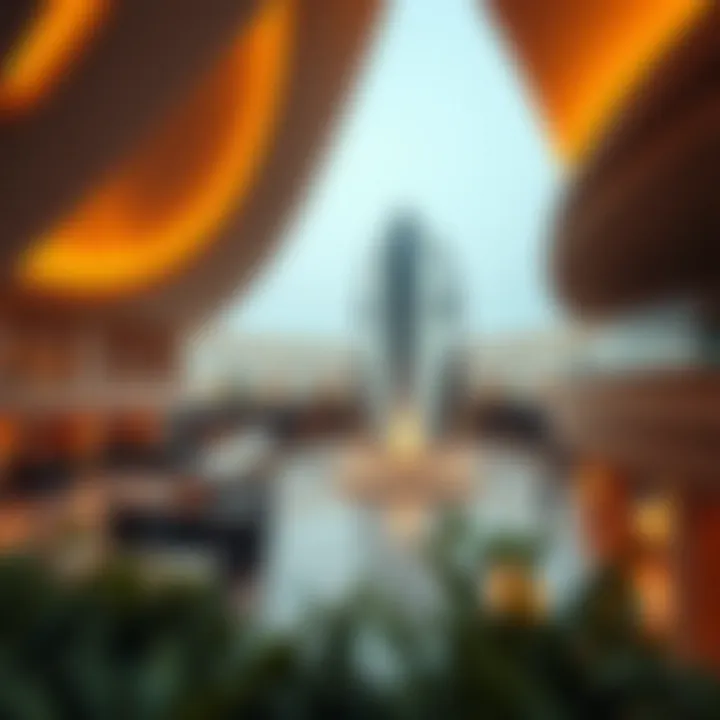 Architectural Marvel of Last Exit Dubai A panoramic view of Last Exit Dubai showcasing its unique architectural design