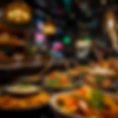 Culinary Delights at Last Exit Dubai An array of gourmet dishes available at Last Exit Dubai's food outlets