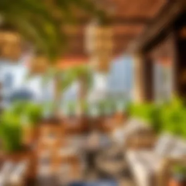 Inviting Outdoor Setting at Last Exit Dubai A beautifully designed outdoor seating area at Last Exit Dubai