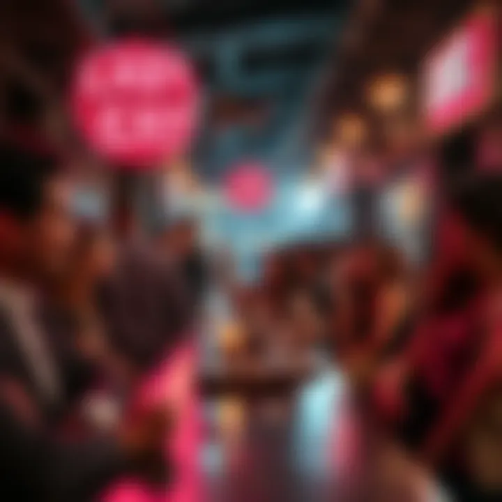 Community Vibes at Last Exit Dubai The vibrant social atmosphere at Last Exit Dubai, illustrating community engagement