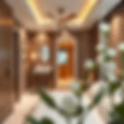 Elegant maid room featuring modern design and efficient space utilization