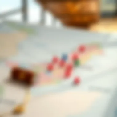 Map showcasing visa-free travel options