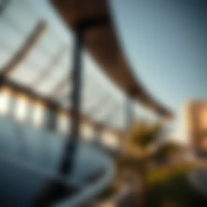 Solar Energy Integration at Masdar City Innovative solar panels integrated into Masdar City's design