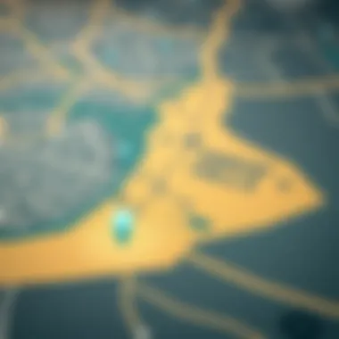 Map highlighting the strategic location of Mirdif Hills in Dubai