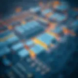 Aerial view of Mussafah ICAD showcasing its industrial facilities