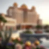 Majestic view of Nad Al Sheba Palace showcasing its grandeur