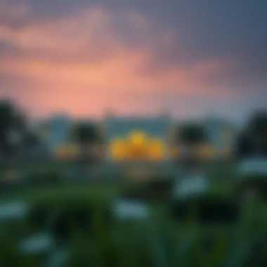 Surrounding landscape that reflects the palace's integration with the community