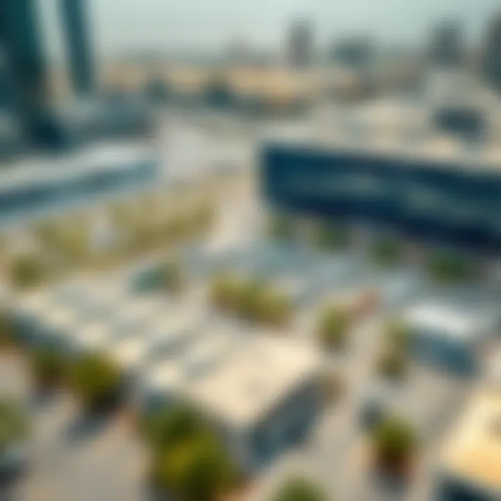 Modern Parking Facilities in Dubai Aerial view of modern parking facilities in Dubai