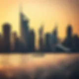 Luxurious Dubai skyline featuring iconic buildings