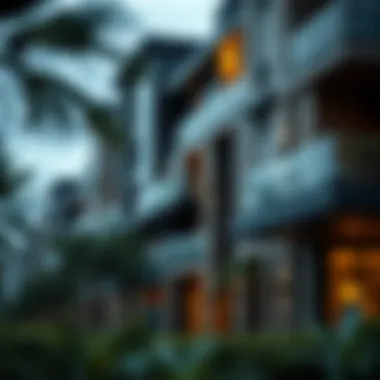 Innovative Property Developments A close-up of a modern property development with advanced architectural features.