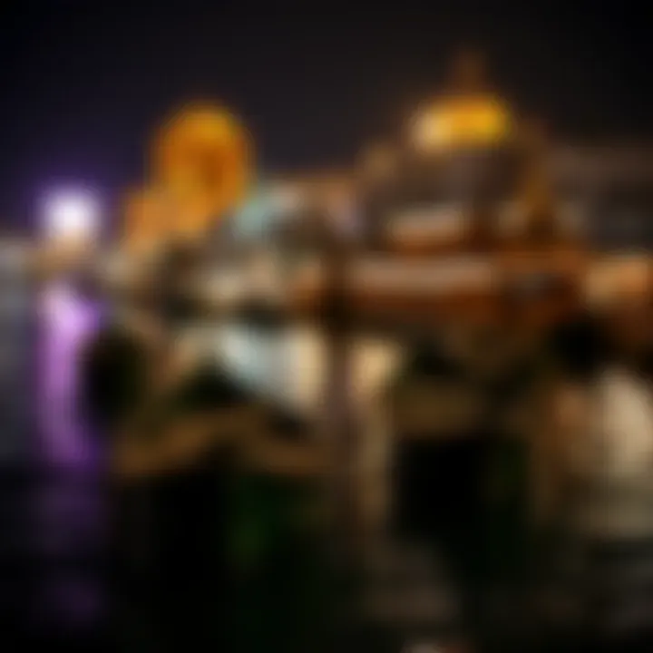 Traditional boats along the Dubai Creek reflecting its cultural heritage