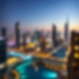 Dynamic skyline of Dubai showcasing high-end residential properties