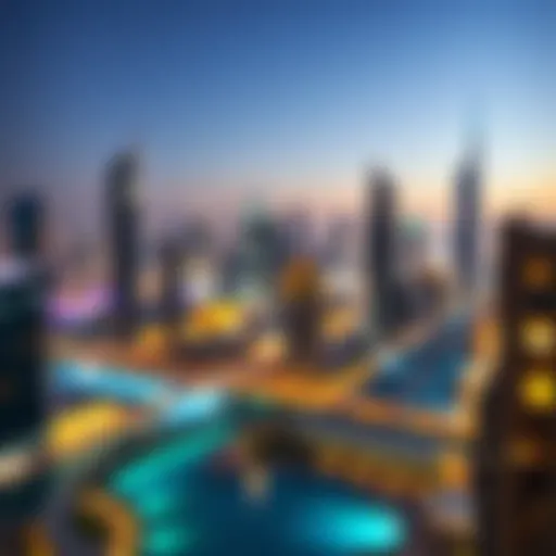 Dynamic skyline of Dubai showcasing high-end residential properties
