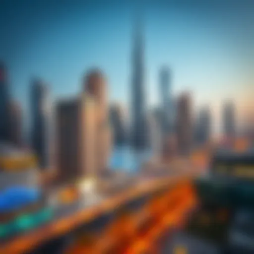 Overview of Dubai's real estate skyline showcasing modern architecture