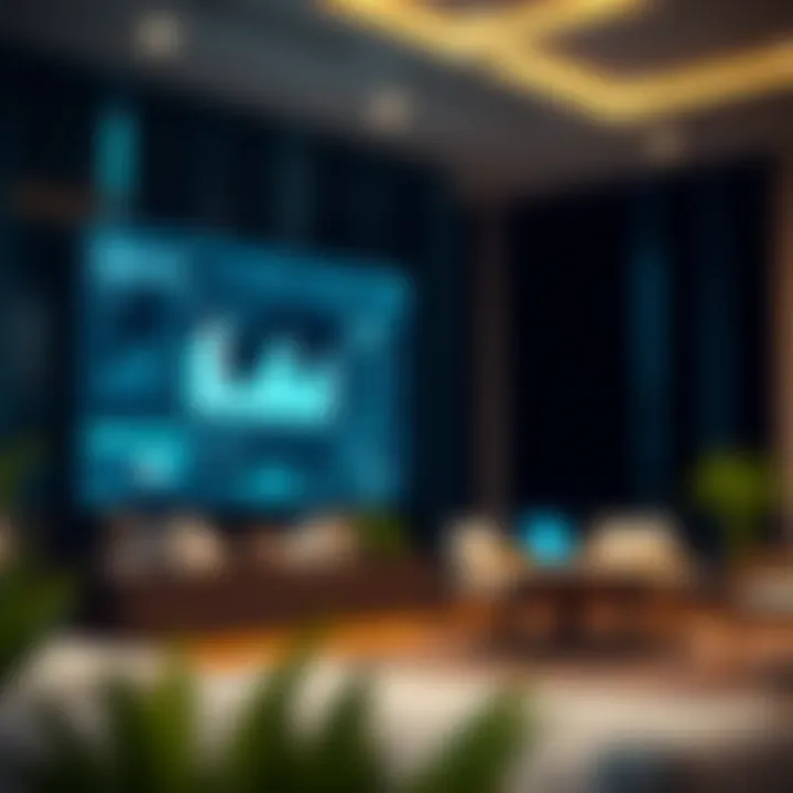 A digital interface showing the integration of technology in real estate brokerage