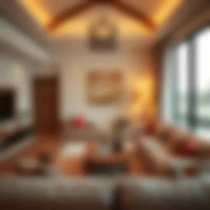 Cozy vacation home interior design