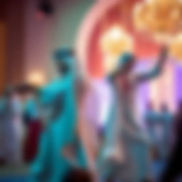 Emirati Dance Performance Cultural performance showcasing traditional Emirati dance during New Year festivities