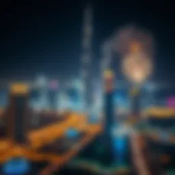 Stunning view of Dubai skyline illuminated during New Year celebrations