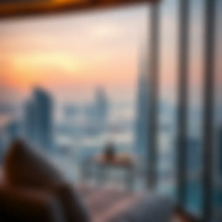 Breathtaking view of Dubai skyline from NML Creek Residence