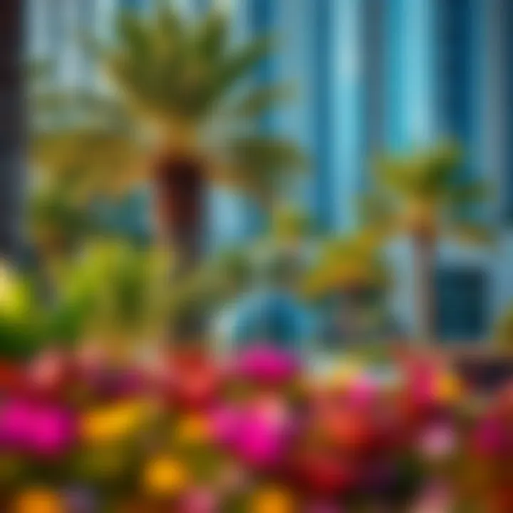 Lush green spaces surrounding One Tower Barsha Heights enhancing lifestyle