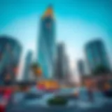 Stunning view of One Tower Barsha Heights showcasing its unique design