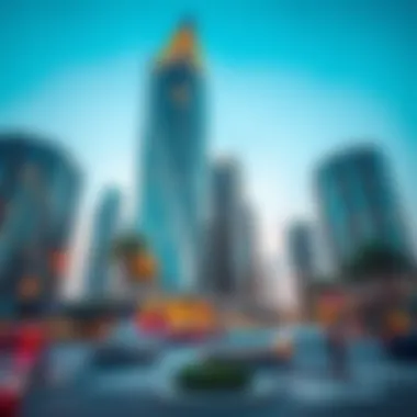 Stunning view of One Tower Barsha Heights showcasing its unique design