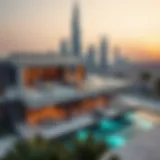 A luxurious property showcasing the UAE skyline