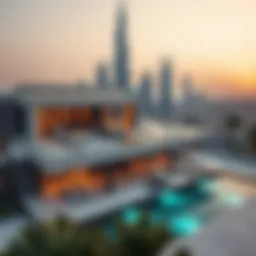 A luxurious property showcasing the UAE skyline
